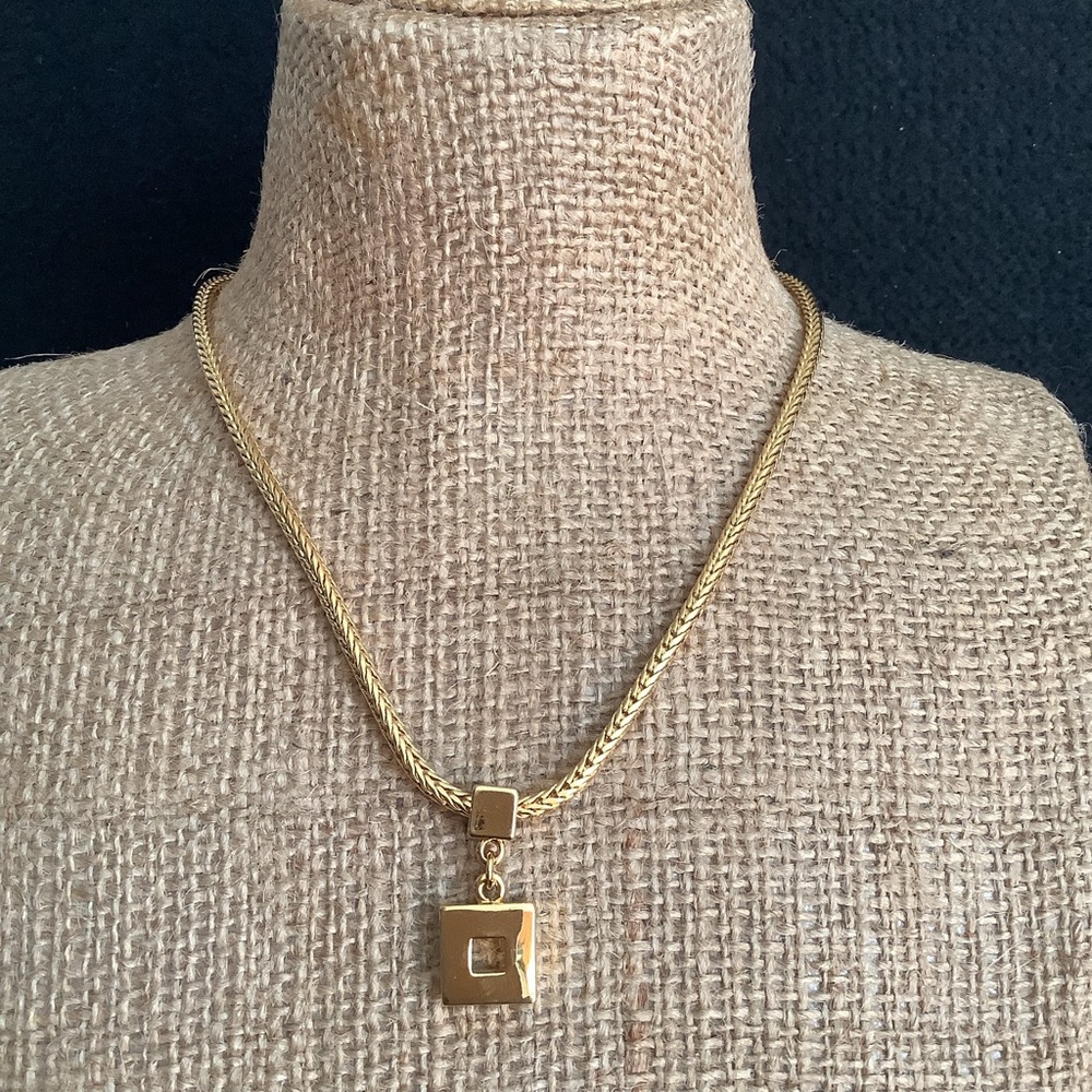 Monet gold tone necklace.